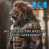 Stay composed with the Baits Of Offenses Sticker, a bold reminder to protect your peace and power. This Don’t take the bait quote sticker reinforces discipline, while the Emotional control motivational sticker strengthens maturity. Designed as a Stay unoffended mindset decal and Rise above offense reminder sticker, it keeps reactions in check. Choose strength over ego—Add to cart now.