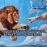 Step forward in faith with the Do Your Best Sticker, a daily reminder to give your all and trust the outcome. This Trust God with the rest quote sticker strengthens confidence, while the Faith and effort motivational sticker fuels perseverance. Designed as a Work hard pray harder decal and Leave the results to God reminder sticker, it anchors purpose. Do your part—Add to cart now.