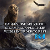 Soar higher with our Eagle's Storm Rise T-Shirt, a bold symbol of faith and resilience. This Rise Above the Storm Eagle Motivational Shirt inspires strength, while the Christian Eagle Wings of Faith Inspirational Tee uplifts the spirit. Wear the Strength to Soar Eagle Quote T-Shirt, also a perfect Gift Eagle Storm Inspirational Shirt for Men & Women. Add to cart today!
