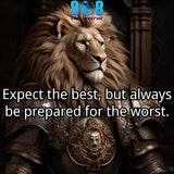 Stay balanced in life with our Expect The Best T-Shirt, a bold reminder to hope high while staying ready. This Expect the Best Prepare for the Worst Shirt inspires strength, while the Motivational Optimism and Resilience Quote Tee fuels confidence. Wear the Inspirational Prepared Mindset T-Shirt, also a perfect Gift Expect the Best Motivational Shirt for Men & Women. Add to cart today!