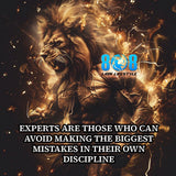 The Experts Sticker is a bold declaration that mastery comes from avoiding costly mistakes. This powerful Mastery mindset quote sticker inspires precision and discipline. Designed as a motivating Learn from mistakes motivational sticker, it also serves as a Professional growth inspiration sticker and daily Discipline and expertise reminder sticker. Elevate your standards and sharpen your craft — Add to cart now.
