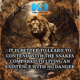 Face life boldly with the Hating Bad Company Car Magnet, a reminder that growth requires courage, not comfort. This learn to face danger mindset car magnet sharpens awareness, while the strength through adversity vehicle magnet builds resilience. Designed as a courage over comfort motivational car magnet, it reinforces wisdom with wisdom in risky environments inspirational magnet power on every drive—Add to cart now.