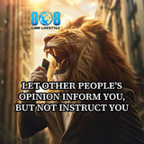 Stand tall with the People's Opinion Canvas, a bold reminder to trust your own path. This Self Confidence and Independence Inspirational Canvas Wall Art empowers authenticity, while the Trust Yourself Motivational Canvas Print fuels self-belief. Featuring Inner Strength Over Opinions Quote Canvas Art and Authentic Living Motivational Canvas Decor, it inspires courage daily. Add to cart today!