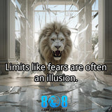 Defy doubt with the Illusion Of Fear T-Shirt, a bold reminder that limits are only in the mind. Step into bravery with the Overcome Fear Motivational Shirt, push past barriers in the Break Limits Inspirational Quote Tee, and inspire courage wearing the Fear Is an Illusion Graphic T-Shirt. Conquer challenges with the Courage Over Fear Motivational Tee. Live fearless—Add to Cart today!