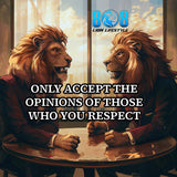 The Acceptable Opinion Sticker is a bold reminder to filter the voices you allow in. This powerful Only value respected opinions quote sticker strengthens self-trust, while the Protect your mindset motivational sticker reinforces mental discipline. Designed as a Choose your influences wisely sticker and Mental boundaries inspirational sticker, it empowers confident living. Add to cart now and guard your mindset.