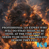 Excellence is action with the Professional T-Shirt, designed for those who execute no matter the challenge. This professional mindset motivational shirt fuels focus, while the discipline and execution tee showcases consistency. Wear it proudly as a work ethic apparel shirt or a business success quote tee that inspires leadership and results. Lead with discipline, rise with purpose—Add to Cart today!