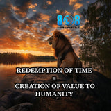 The Redemption Of Time Sticker is your daily reminder that every moment matters. This powerful Make every moment count motivational sticker sharpens urgency and focus, while the Create value daily quote sticker reinforces contribution. Designed as a Time stewardship inspirational sticker and Impact driven productivity reminder sticker, it fuels meaningful action. Add to cart now and redeem your time today.
