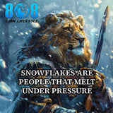 Stand firm with the Snowflakes Sticker — a bold reminder that real strength doesn’t melt under pressure. This Tough under pressure motivational sticker and Mental strength gym quote sticker fuel relentless resilience. Designed for competitors, this Built for pressure inspirational sticker and Grit over comfort mindset sticker sharpen your edge daily. Pressure reveals power. Stay solid. Lead strong—Add to cart now.
