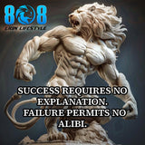 Success speaks for itself with our Explanation & Alibi T-Shirt, a bold statement that results need no defense. Show confidence in a Success Needs No Explanation Shirt, embrace resilience with a No Alibi Failure Motivational Tee, and highlight integrity in an Accountability And Success Quote T-Shirt. Stand tall in a Success And Failure Truth Shirt. Let results do the talking—Add to cart today!