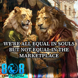 Show your values proudly with the Understanding Equality T-Shirt, designed to spark meaningful conversations. Wear the Equal Souls Motivational Shirt as a reminder of shared worth, or choose the Marketplace Fairness Quote Tee to highlight justice. Stand tall in the Justice And Equality Graphic T-Shirt or inspire with the Equality Through Faith Inspirational Tee. Add to cart today and wear your belief in equality!