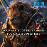 Elevate your mindset with the Life Altitude T-Shirt, a daily reminder that attitude shapes destiny. Wear it as an Attitude Determines Altitude Motivational Shirt to fuel ambition, or style it as a Success Mindset Quote Tee that drives results. This Positive Thinking Empowerment T-Shirt, crafted as an Inspirational Growth Graphic Shirt, helps you rise higher every day. Unlock your potential—Add to Cart now!