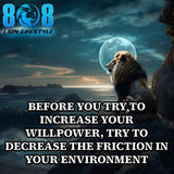 Unlock your potential with our Decrease Friction T-Shirt, designed to remind you that progress begins with environment, not just effort. This bold Willpower and Environment Shirt inspires smarter choices daily, while the Reduce Friction Tee keeps your focus sharp. Perfect as a Motivational Willpower Quote T-Shirt or everyday Success Without Friction Shirt, it empowers achievers to remove barriers. Shop now—simplify your path to success!