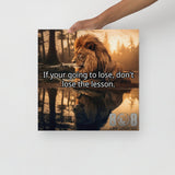 Idea Lives On Motivational Art Canvas