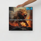Fuel your drive with our Intensity Canvas, a bold reminder that passion creates power. This Power and Focus Motivational Canvas Wall Art sharpens determination, while the Intensity Builds Immensity Quote Canvas Print inspires unstoppable energy. Perfect as Determination and Strength Inspirational Canvas Art or High Performance Success Canvas Wall Decor, it transforms any space into a hub of ambition and grit. Add to cart today!
