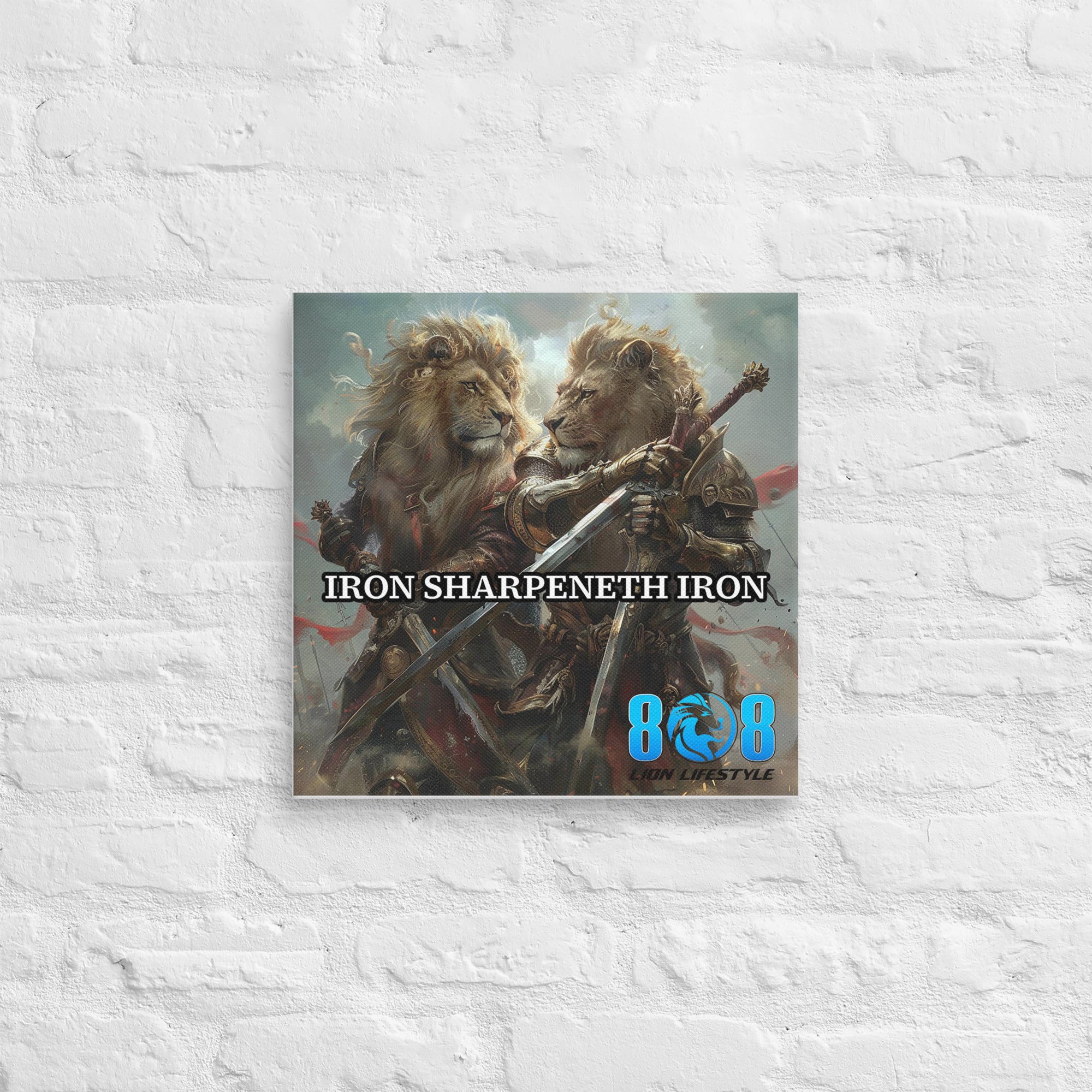 Strengthen bonds of faith with our Iron Sharpeneth Iron Canvas, a powerful reminder from Proverbs. This Brotherhood and Faith Christian Canvas Wall Art inspires unity, while the Proverbs 27:17 Inspirational Canvas Print encourages mutual growth. Perfect as Mentorship and Growth Motivational Canvas Art and Christian Fellowship and Strength Canvas Decor, it brings purpose and brotherhood into any space of devotion. Add to cart today!
