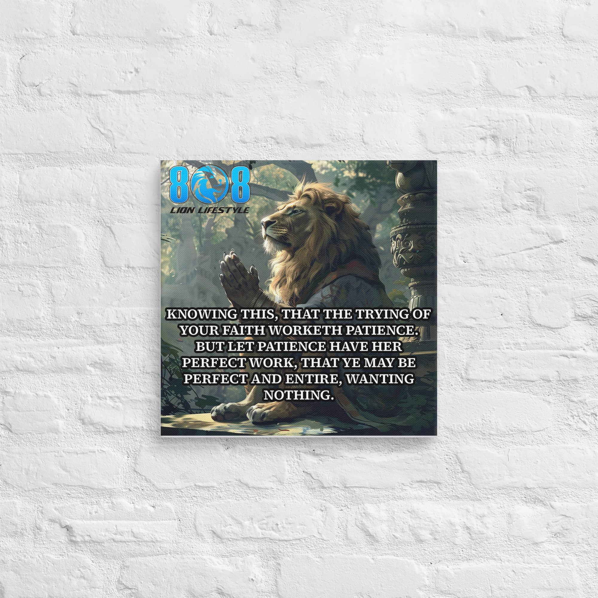 Elevate your spirit with the Worketh Patience Canvas, a timeless reminder that trials produce strength. This Faith and Patience Inspirational Canvas Wall Art empowers endurance, while the Perfect Work Christian Motivational Canvas Print brings daily encouragement. Featuring Bible Verse Patience and Perseverance Canvas Art and Spiritual Growth and Strength Scripture Canvas, it inspires lasting faith. Add to cart today!
