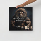 Elevate your mindset with the Self Control Canvas, a bold reminder of discipline and excellence. This Discipline and Strength Motivational Canvas Wall Art inspires focus, while the Mastery of Self Inspirational Canvas Print empowers growth. Featuring Inner Strength and Control Quote Canvas Art and Power of Restraint Motivational Canvas Decor, it motivates daily excellence. Add to cart today!
