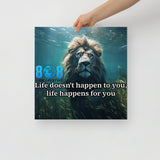 Celebrate every moment with the Life's For You Canvas, a daily reminder that life works in your favor. This Positive Mindset Inspirational Canvas Wall Art sparks optimism, while the Gratitude and Growth Motivational Canvas Print fuels appreciation. Featuring Life Perspective Quote Canvas Art and Embrace Life Inspirational Canvas Decor, it transforms any space with hope and joy. Add to cart today!
