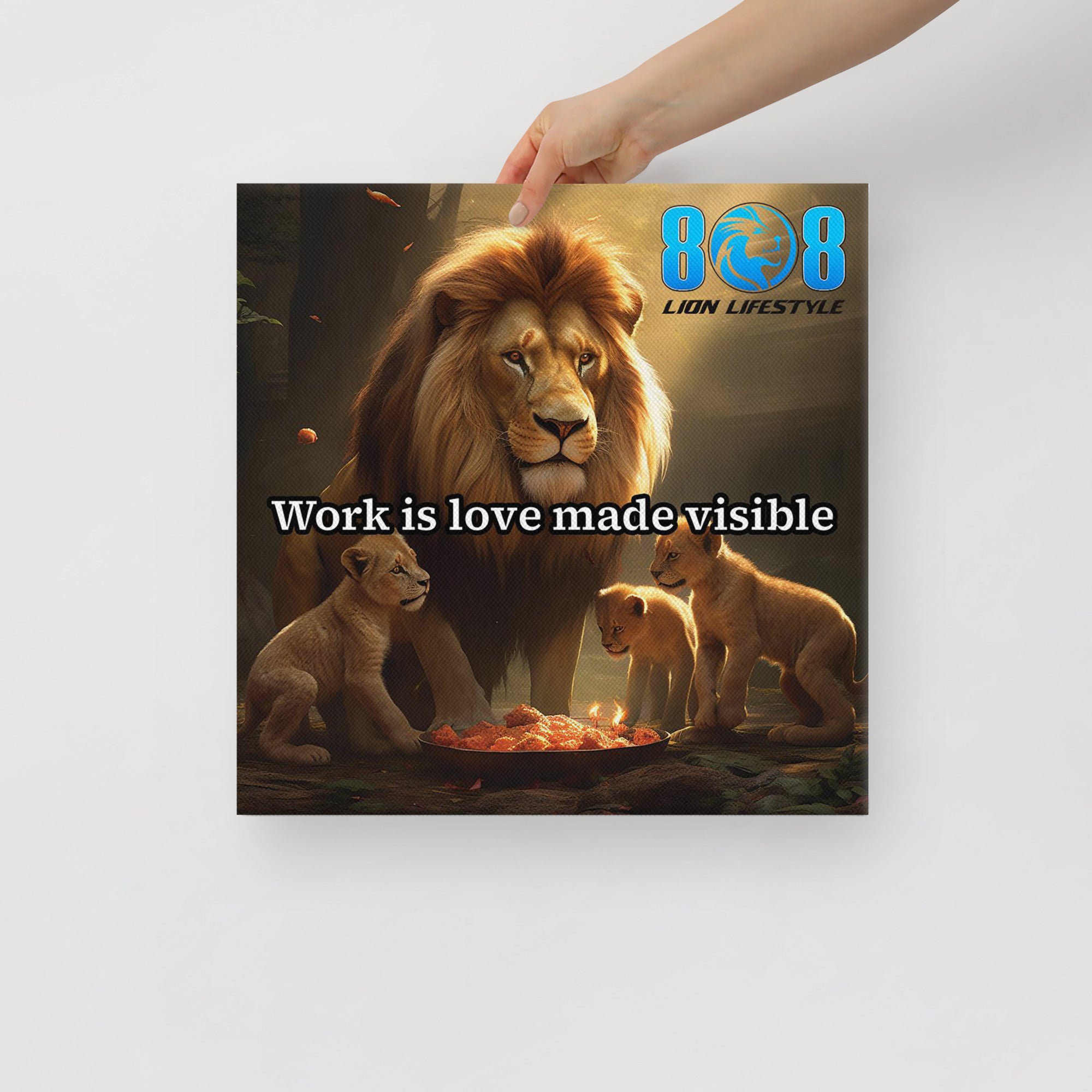 Celebrate the beauty of meaningful work with the Visible Love Canvas, a daily reminder that effort is love expressed. Surround yourself with Love In Action Motivational Wall Art and fuel passion through a Purpose Driven Inspirational Canvas Print. Inspire kindness with a Work With Love Quote Canvas Décor and uplift spirit with Heart And Soul Motivational Canvas Wall Art. Add to cart today!