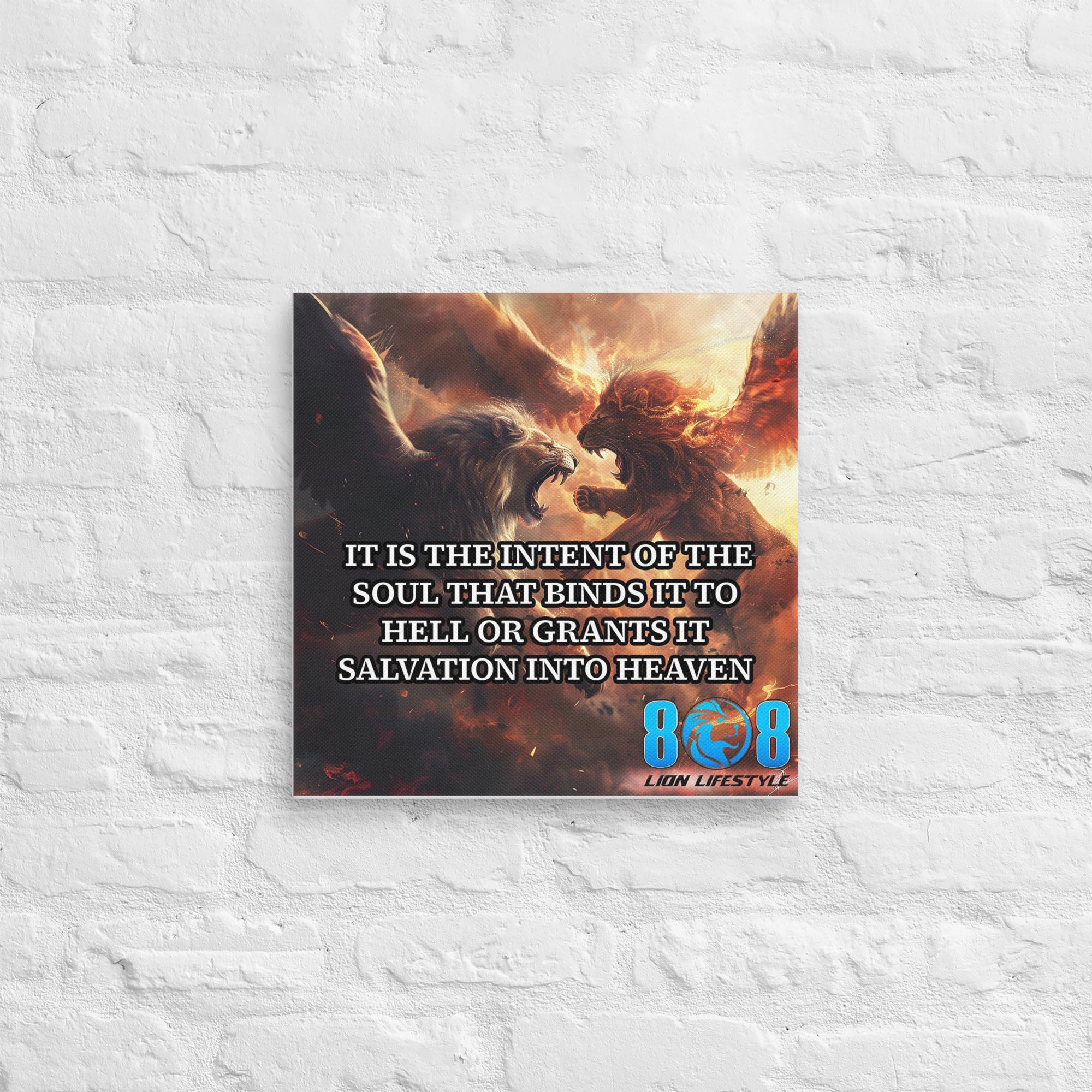 Reflect eternal truth with our Soul's Intent Canvas, a powerful reminder of choices that shape destiny. This Faith and Salvation Christian Canvas Wall Art inspires devotion, while the Intent of the Soul Inspirational Canvas Print guides daily reflection. Perfect as Heaven and Hell Spiritual Canvas Art or Purpose and Eternity Motivational Canvas Decor, it brings meaning, faith, and purpose into any sacred space. Add to cart today!