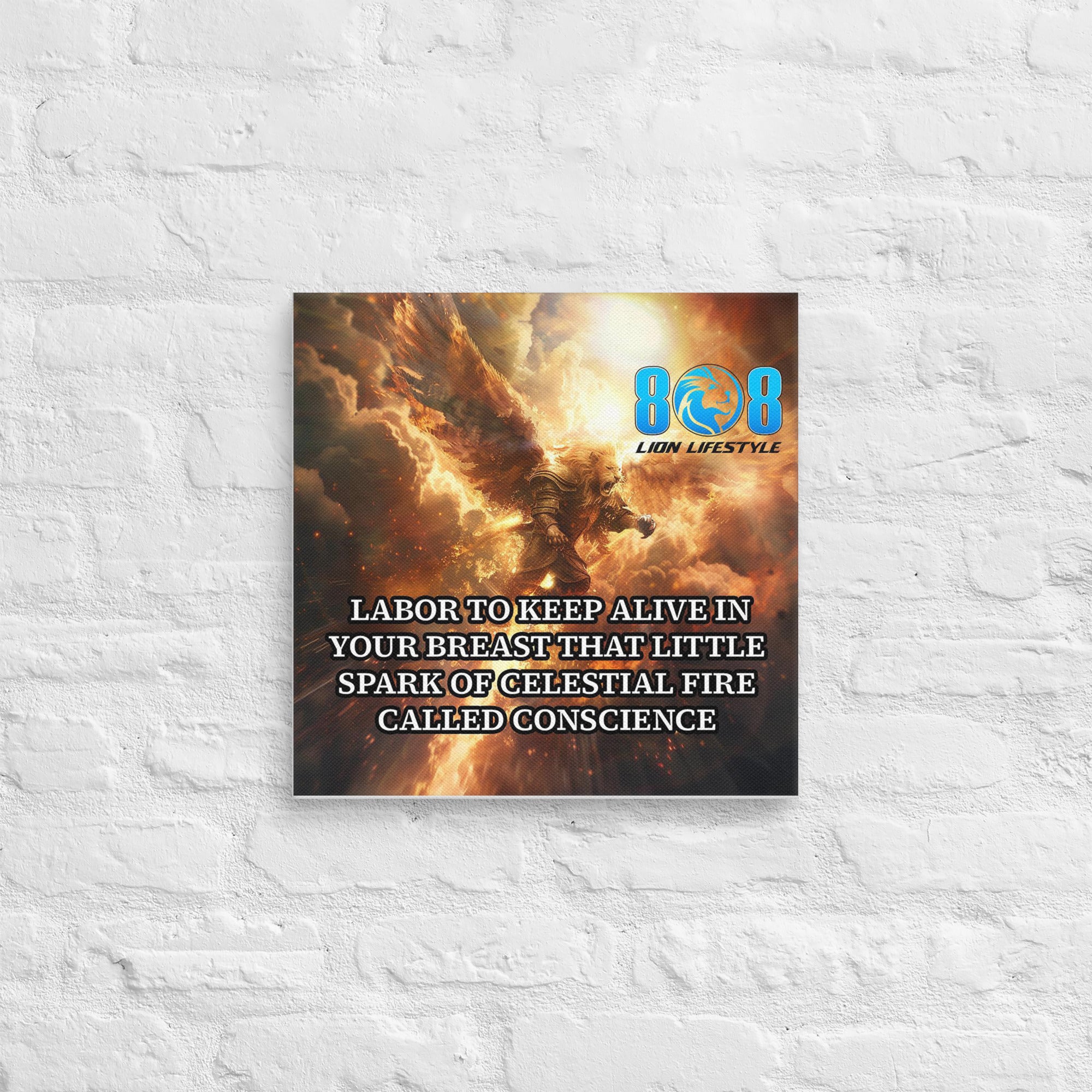 Ignite your soul with the Conscience Canvas, a timeless piece that awakens clarity and truth. This Spark of Conscience Inspirational Canvas Wall Art fuels self-awareness, while the Celestial Fire Motivational Canvas Print reminds you of your inner strength. Featuring Inner Voice and Integrity Quote Canvas Art and Moral Compass and Conscience Wall Decor, it uplifts every space. Add to cart today!