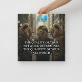 Expand your influence with the Network Determines Networth Canvas, a bold reminder that relationships fuel success. The Build Connections Motivational Canvas Wall Art inspires collaboration, while the Strong Network Strong Net Worth Inspirational Quote Canvas Print highlights the power of unity. With Wealth Through Relationships Motivational Canvas Decor and Success Through Networking Inspirational Wall Canvas, elevate both mindset and space. Unlock your potential—Add to cart today.