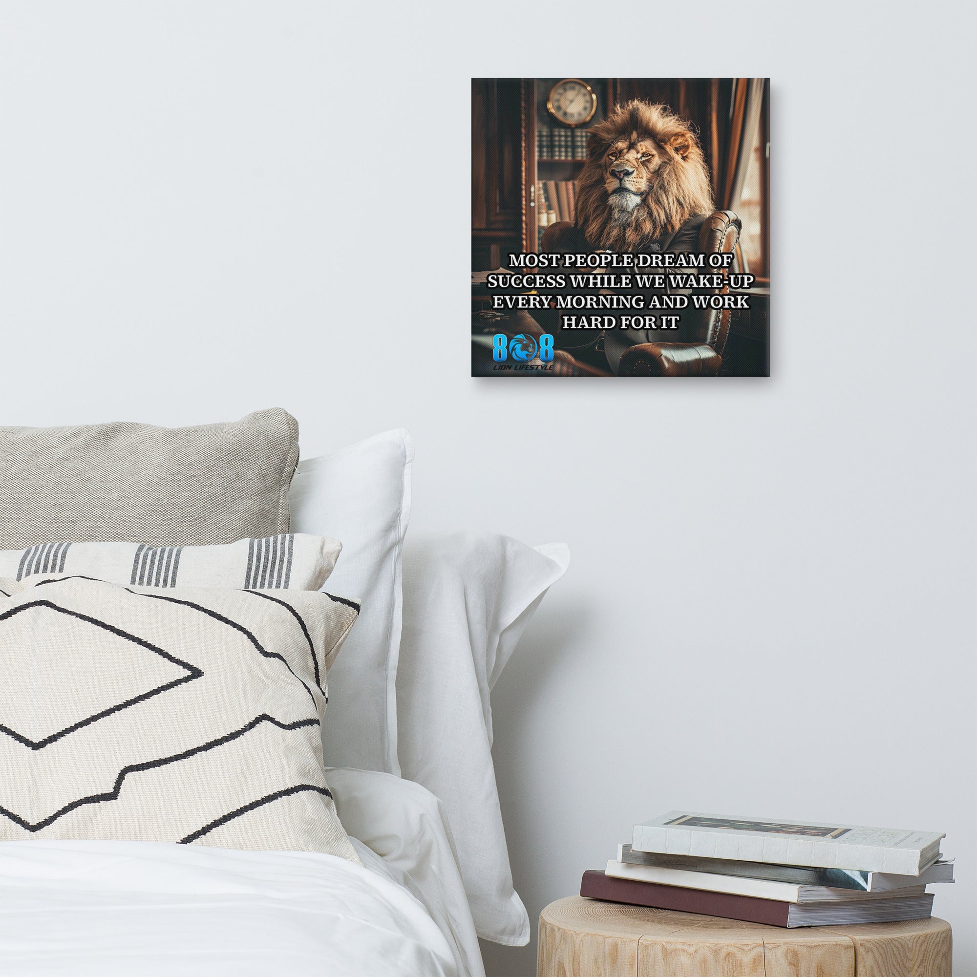 Fuel ambition with the Dream Of Success Canvas, a bold reminder that results come from action, not wishes. Power your walls with a Hard Work and Success Motivational Canvas Wall Art or energize mornings through a Morning Grind Inspirational Quote Canvas Print. Stay driven with a Success Is Earned Motivational Canvas Decor and ignite perseverance with Hustle and Determination Canvas Art. Chase greatness—Add to cart now!