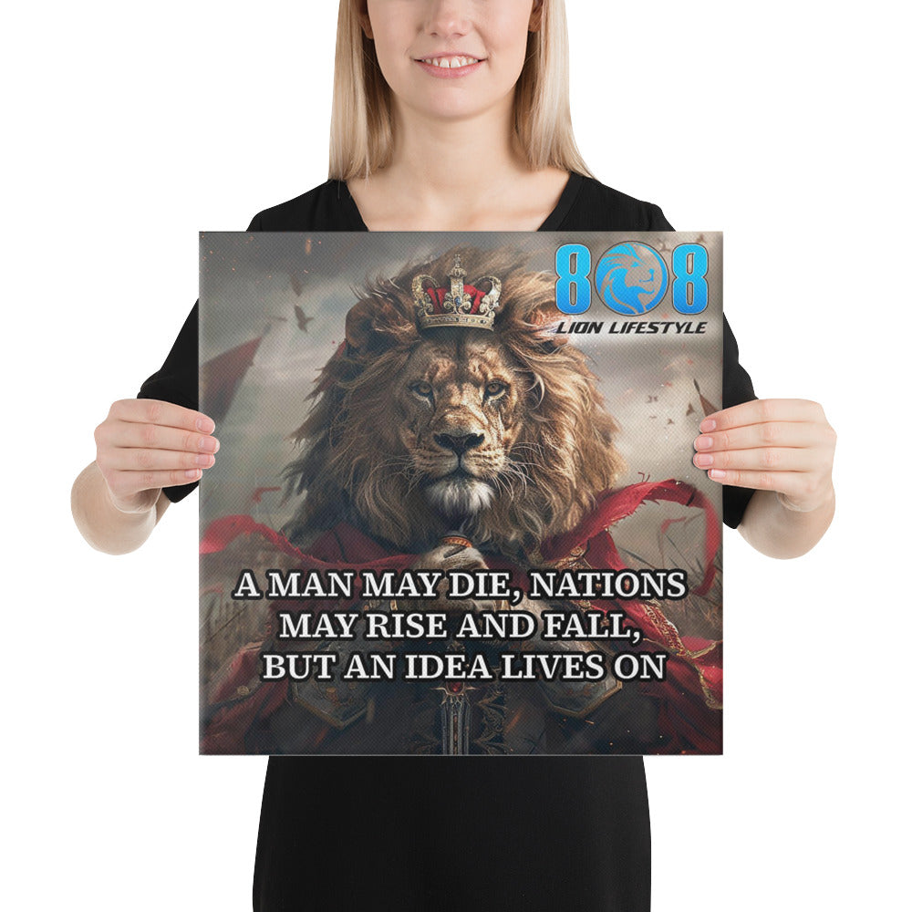Celebrate timeless wisdom with our Idea Lives On Canvas, a powerful reminder that while lives and nations change, ideas endure. This Inspirational Legacy Quote Canvas elevates any home, office, or study with meaning and style. Featuring premium Timeless Quote Canvas Prints, bold Ideas Live On Canvas Decor, and the iconic Man May Die Nations Rise Canvas, this canvas inspires greatness daily. Shop now and honor lasting ideas!