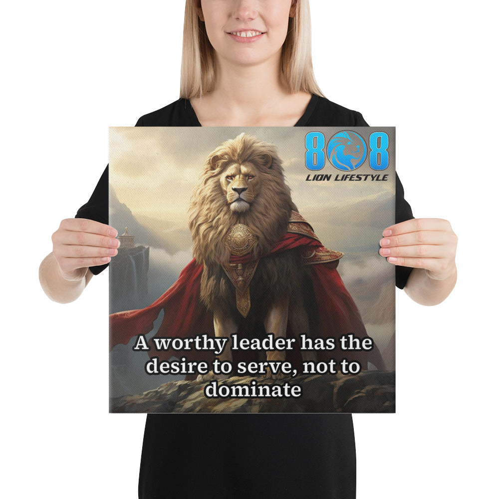 Inspire true leadership with our Worthy Leader Canvas, a powerful reminder that greatness comes from service, not control. This Inspirational Servant Leadership Quote Canvas uplifts any space with humility and strength. Featuring premium Serve Not Dominate Canvas Prints and elegant Leader Serve Not Dominate Canvas Decor, our Servant Leader Canvas Art is perfect for offices, homes, or gifts. Shop now and celebrate leadership that serves!
