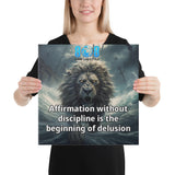 Stay grounded in truth with our Delusion Prevention Canvas, a bold reminder that discipline gives affirmations real power. This Affirmation Discipline Quote Canvas inspires daily focus and strength. Featuring premium Prevent Delusion Motivational Canvas Print, elegant Discipline Over Delusion Canvas Decor, and the impactful Affirm Without Discipline Delusion Canvas, this artwork transforms any space with wisdom and drive. Shop now and embrace disciplined success!