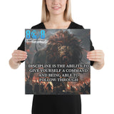 Build unstoppable habits with our What Is Discipline Canvas, a bold reminder that true strength comes from follow-through. Inspire focus with a powerful Discipline Definition Canvas Print, or elevate your workspace with Discipline Motivational Canvas Art. Add lasting impact to your walls through a timeless Discipline Quote Canvas Print and classic Discipline Wall Art. Turn consistency into success—Add to cart today!