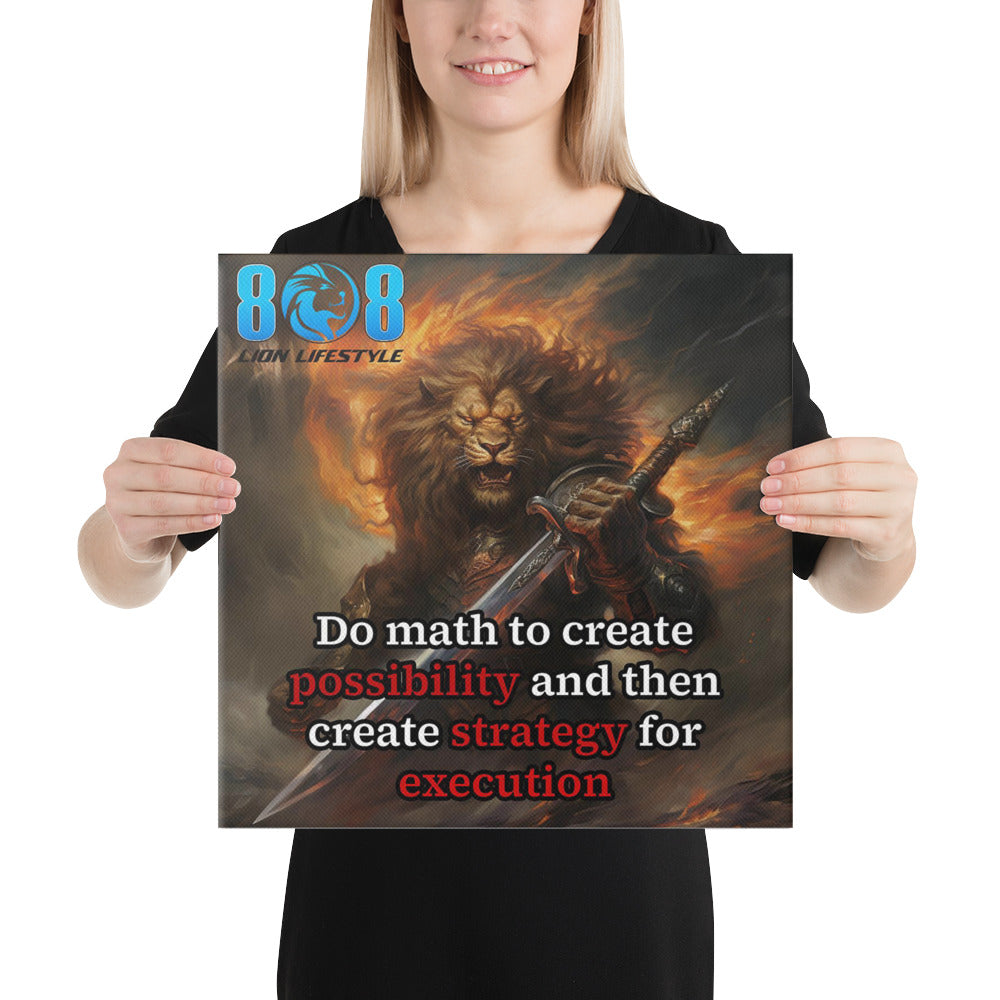 Unlock success with our Possibility & Strategy Canvas, a bold reminder that vision plus planning equals achievement. Inspire action with a sharp Strategy Execution Canvas Print, or energize your office with Create Possibility Wall Art that sparks innovation. Drive focus through a Business Strategy Motivational Canvas and stay results-oriented with Execution Strategy Canvas Art. Plan smart, execute strong—Add to cart today!
