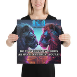 Trust My Words Canvas