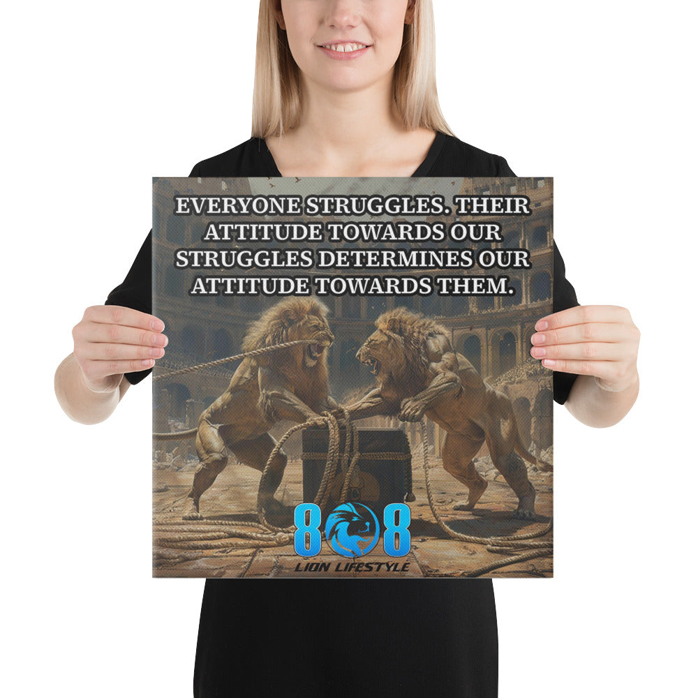 Transform challenges into strength with the Principle Of Struggle Canvas, a bold reminder that attitude shapes every outcome. Display the Overcoming Struggles Motivational Canvas and the Attitude Towards Struggle Inspirational Canvas Art to fuel perseverance daily. Let the Strength Through Struggles Quote Canvas Print and Resilience and Struggle Wall Art empower your journey. Rise above—Add to cart today and own your strength!