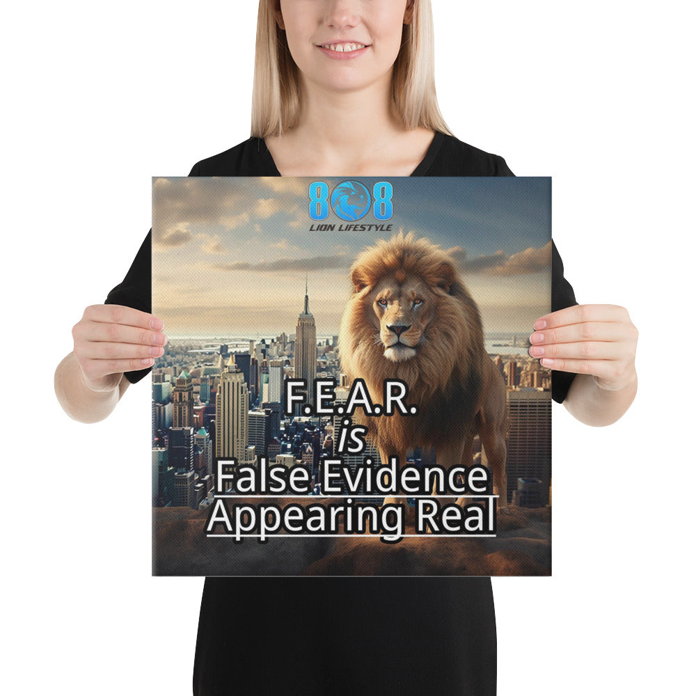 Break free from doubt with the FEAR Canvas, a bold reminder that fear is only False Evidence Appearing Real Canvas Art. Empower your mindset daily with the Overcoming Fear Motivational Canvas and rise strong with the Courage Over Fear Quote Canvas Print. Let the Faith Over Fear Inspirational Wall Art fill your space with confidence. Conquer fear today—Add to cart now!