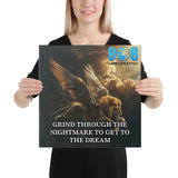 Fuel your ambition with the Grind Through Canvas, a powerful reminder that perseverance turns nightmares into dreams. This Motivational Grind Quote Canvas Wall Art keeps you focused through challenges. Showcase perseverance with the From Struggle to Success Inspirational Canvas Print and drive with Hard Work Pays Off Motivational Canvas Decor. Perfect for every achiever, the Dream Chaser Grind Mindset Canvas Wall Art empowers greatness. Add to cart today!