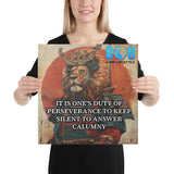 Defend your truth with the Answer To Calumny Canvas, a bold reminder that integrity always outshines lies. This powerful Answer To Calumny wall art for sale brings timeless wisdom into your home or office, inspiring strength in the face of criticism. Each Answer To Calumny painting for sale carries a message of resilience and honor, making it more than décor—it’s a declaration. Featuring a striking anti-defamation quote for sale, this masterpiece doubles as a reputation quote canvas for sale


