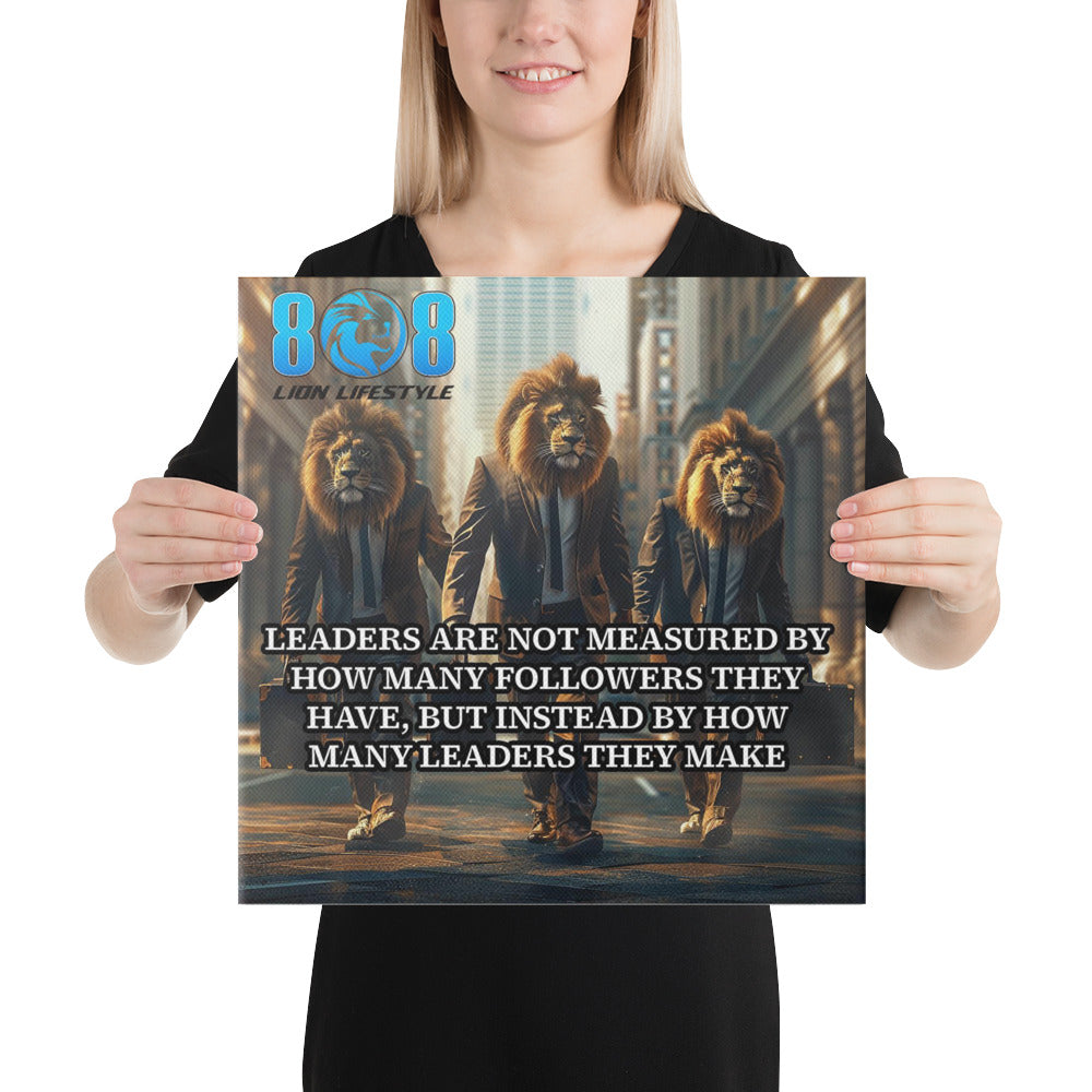 Showcase true leadership with the Measurement Of Leaders Canvas, a powerful reminder that leaders create more leaders, not followers. This True Leadership Inspirational Canvas Wall Art fuels vision, while the Great Leaders Create Leaders Motivational Canvas Print celebrates empowerment. Featuring Leadership Legacy Quote Canvas Art and Empower Others Leadership Motivational Canvas Decor, it honors influence and impact. Add to cart today!