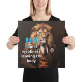 Ignite your inner strength with the What Is Pain Canvas, a bold reminder that growth comes through challenge. Stay motivated with a Pain Is Weakness Leaving the Body Motivational Canvas Wall Art, push harder with a Strength Through Pain Inspirational Canvas Print, and fuel discipline with a Fitness Mindset Motivational Gym Canvas. Break limits daily with an Overcome Weakness Success Quote Canvas Decor. Power up—add to cart today!