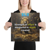 Strength Of Effort Canvas