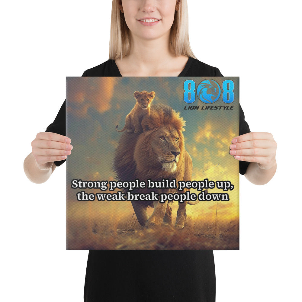 Inspire greatness with the Strong People Canvas, a powerful reminder that true strength uplifts others. Display the Build Others Up Motivational Canvas Wall Art to encourage kindness, while the Strength Through Kindness Inspirational Quote Canvas Print spreads positivity. Lead with purpose through the Empower Others Motivational Canvas Decor and elevate spaces with the Uplifting Leadership Inspirational Canvas Wall Art. Strength inspires—Add to Cart today!