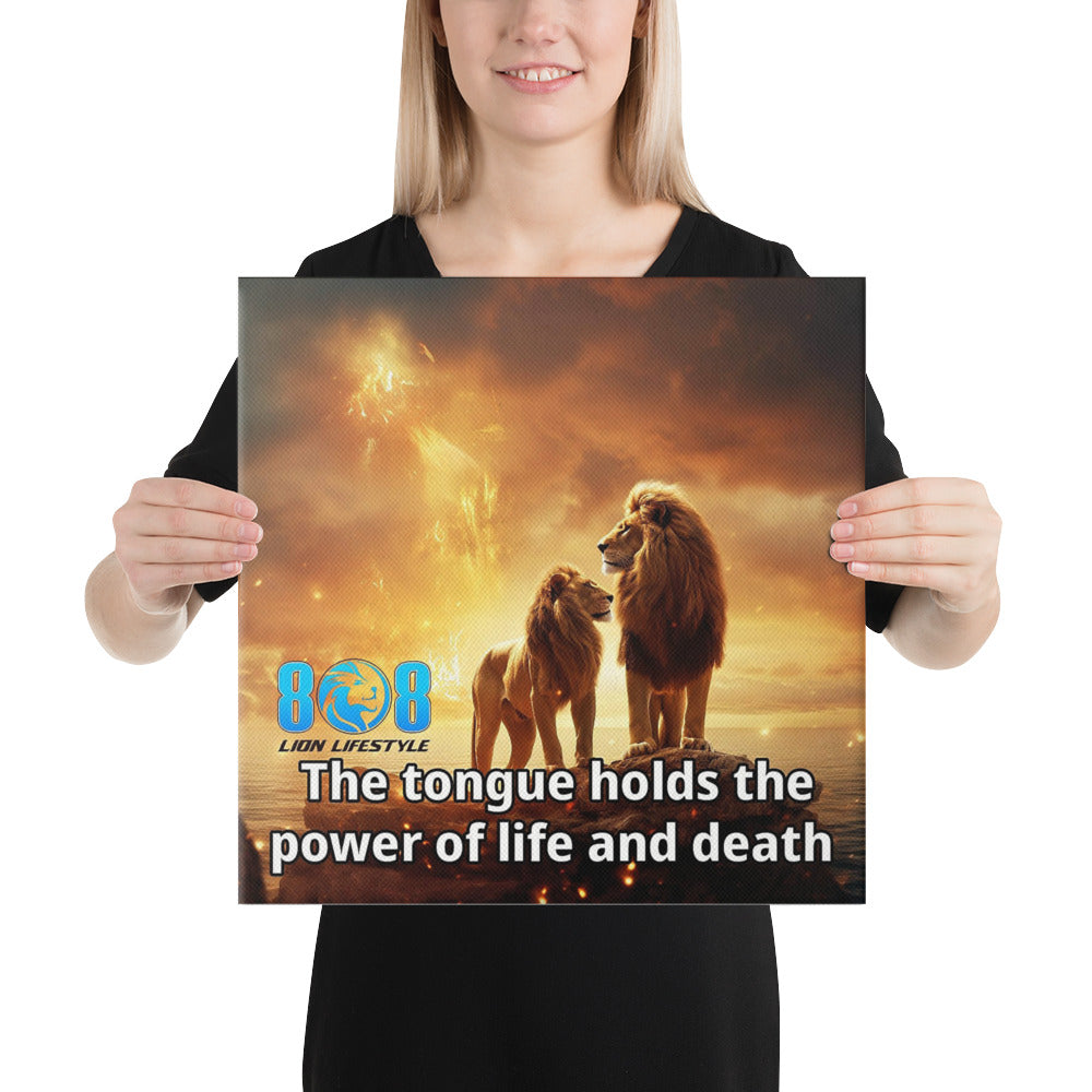 Empower your walls with the Power Of Thy Tongue Canvas, a bold reminder of the impact of words. Inspire daily with Speak Life Motivational Canvas Wall Art and truth-filled Words Hold Power Inspirational Quote Canvas Print. Perfect as a Life and Death in the Tongue Bible Verse Canvas or Faith and Words Motivational Wall Canvas Décor. Add to cart today and speak life into your space!

