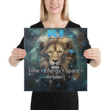 Unlock deeper meaning with the Lion's Answer Canvas, a bold formula for solutions. Inspire clarity with Time Energy Space Motivational Wall Art and insight with an Equation of Life Inspirational Canvas Print. Perfect as Universal Balance Motivational Canvas Décor or a Wisdom Formula Quote Wall Canvas. Add to cart today and bring timeless truth into your space!