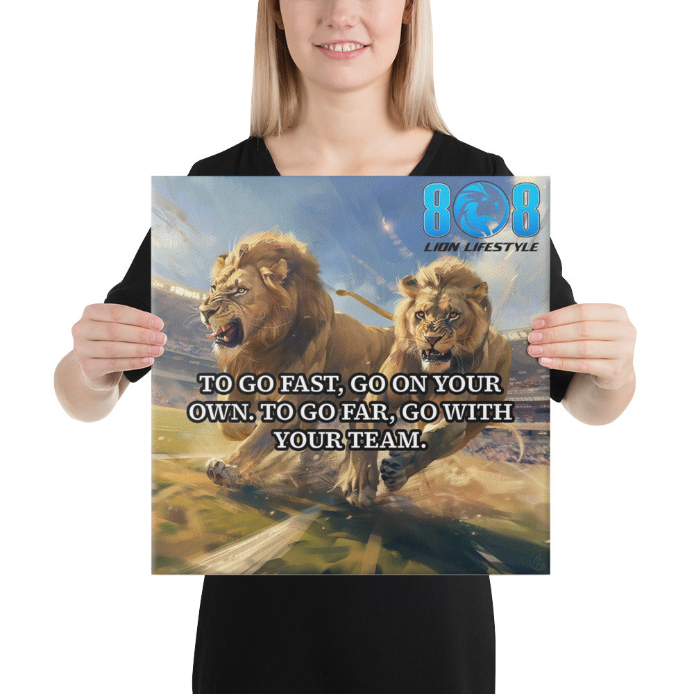 Achieve greatness with the Go Fast Or Go Far Canvas, a daily reminder of the power of unity. Inspire your team with Teamwork Makes the Dream Work Motivational Wall Art and lead boldly with a Leadership and Unity Inspirational Canvas Print. Perfect as Success Through Teamwork Motivational Canvas Décor or a Collaboration and Growth Quote Wall Canvas. Add to cart today and grow together!