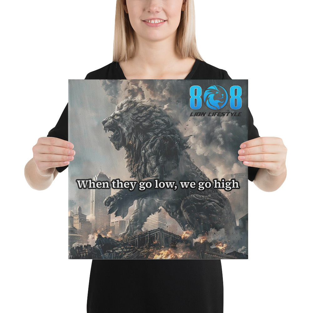 Lift your spirit with the We Go High Canvas, a bold reminder to rise with dignity when faced with challenges. This Rise Above Negativity Motivational Wall Art empowers resilience, while the Positive Response Inspirational Canvas Print fuels grace under pressure. Inspire strength with the Strength in Kindness Motivational Quote Canvas and elevate your home through the Uplifted Spirit Success Canvas Wall Decor. Add to cart today!
