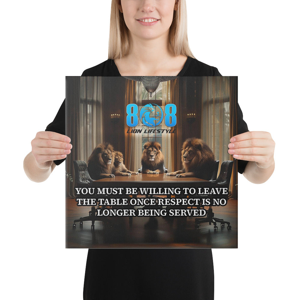 Honor your value with the Table Of Respect Canvas, a bold reminder that true worth is never negotiable. Surround yourself with Respect Yourself Motivational Wall Art and protect your peace through a Healthy Boundaries Inspirational Canvas Print. Empower your space with a Self Worth And Respect Quote Canvas Décor and find strength in the Walk Away From Disrespect Motivational Canvas. Add to cart today!