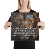 Command attention with our True King Stare Canvas, a bold masterpiece that radiates strength and presence. This Regal Gaze Quote Canvas inspires power and confidence in any room. Featuring the striking Captivating King Eyes Canvas Print and elegant Penetrating Gaze Canvas Decor, our artwork embodies authority and vision. Elevate your space with the King’s Stare Inspirational Canvas—shop now and embrace your inner king!