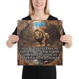 Contend With Snakes Art Print