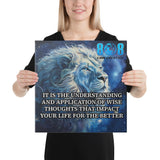 Elevate your mindset with our Wise Thoughts Canvas, a daily reminder that wisdom applied transforms life. This Wisdom and Knowledge Inspirational Canvas Wall Art fuels clarity, while the Wise Quotes Motivational Canvas Print inspires positive action. Perfect as Life Changing Wisdom Canvas Art and Positive Thinking and Wisdom Canvas Decor, it empowers growth, balance, and purpose in any space. Add to cart today!
