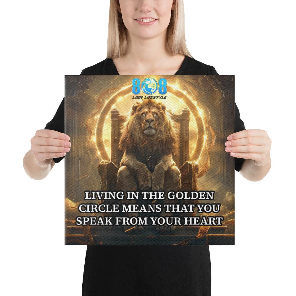 Live with authenticity through the Golden Circle Canvas, a reminder to lead with heart and purpose. This Speak From the Heart Inspirational Canvas Wall Art radiates truth, while the Purpose and Passion Motivational Canvas Print ignites action. Featuring Heart-Centered Living Quote Canvas Art and Authentic Voice Inspirational Canvas Decor, it empowers daily alignment with your true self. Add to cart today!